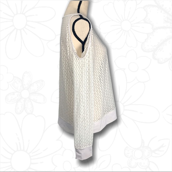 Fabletics Cindy White Mesh Long Sleeve - Med - Picture 3 of 12